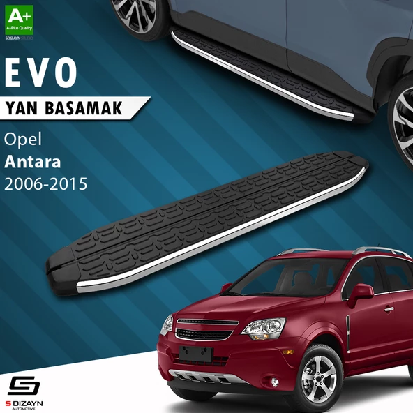 S-Dizayn Opel Antara Evo Krom Yan Basamak 183 Cm 2006-2015 A+ Kalite ürün görseli 1