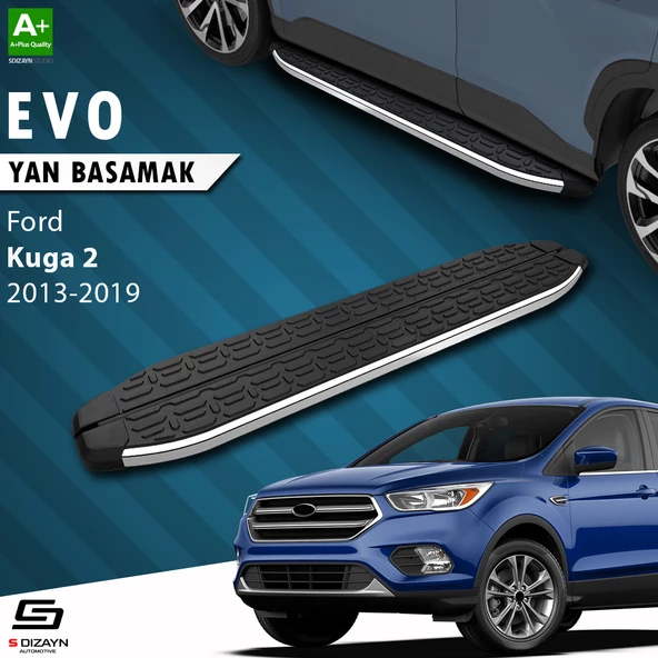 S-Dizayn Ford Kuga 2 Evo Krom Yan Basamak 183 Cm 2013-2019 A+ Kalite ürün görseli 1