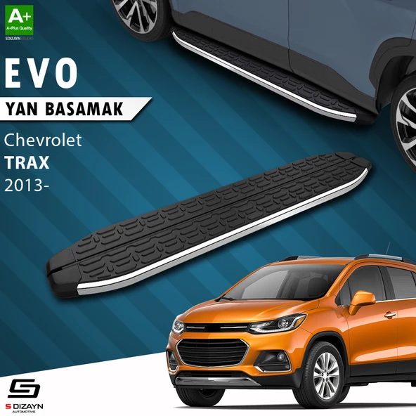 S-Dizayn Chevrolet Trax Evo Krom Yan Basamak 163 Cm 2013-2022 A+ Kalite ürün görseli 1