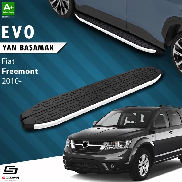S-Dizayn Fiat Freemont Evo Aluminyum Yan Basamak 183 Cm 2010-2020 A+ Kalite ürün görseli 1