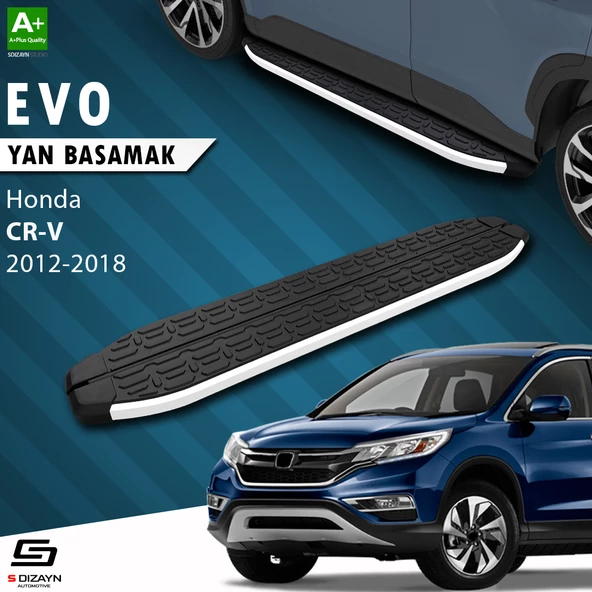 S-Dizayn Honda CR-V 4 Evo Aluminyum Yan Basamak 173 Cm 2012-2018 A+ Kalite ürün görseli 1