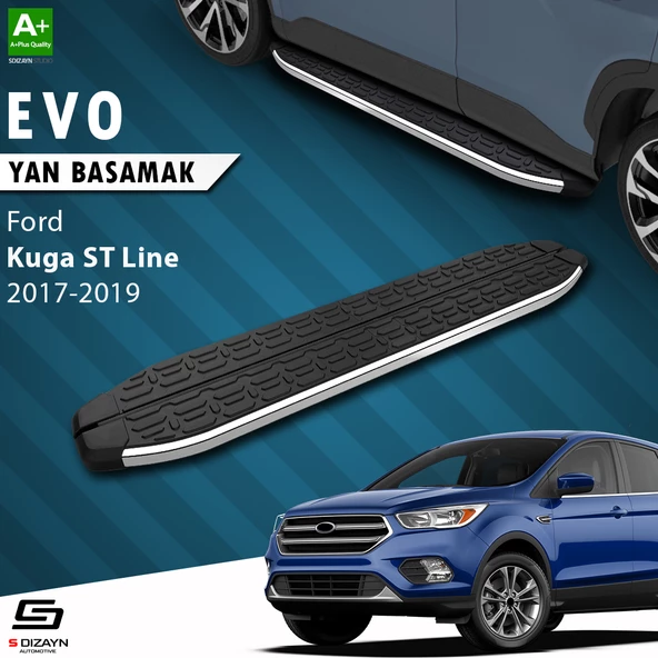 S-Dizayn Ford Kuga 2 ST-Line Evo Krom Yan Basamak 183 Cm 2017-2019 A+ Kalite ürün görseli 1