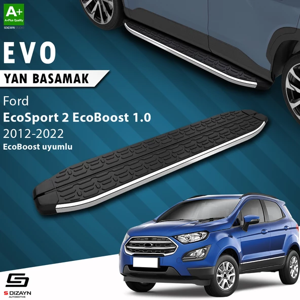 S-Dizayn Ford EcoSport 2 EcoBoost 1.0 Evo Krom Yan Basamak 173 Cm 2012-2022 A+ Kalite ürün görseli 1