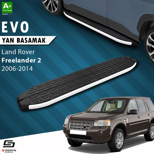 S-Dizayn Land Rover Freelander 2 Evo Aluminyum Yan Basamak 173 Cm 2006-2014 A+ Kalite ürün görseli 1
