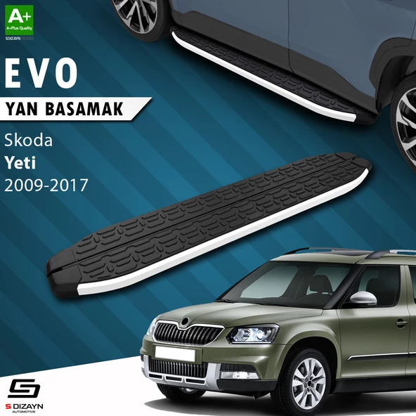 S-Dizayn Skoda Yeti Evo Aluminyum Yan Basamak 173 Cm 2009-2017 A+ Kalite ürün görseli 1