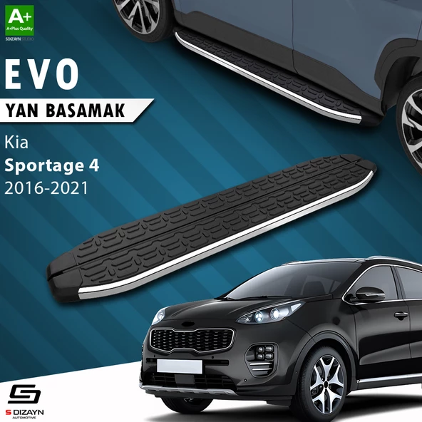 S-Dizayn Kia Sportage 4 Evo Krom Yan Basamak 173 Cm 2016-2021 A+ Kalite ürün görseli 1