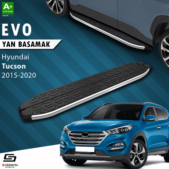 S-Dizayn Hyundai Tucson 3 Evo Krom Yan Basamak 173 Cm 2015-2020 A+ Kalite ürün görseli 1