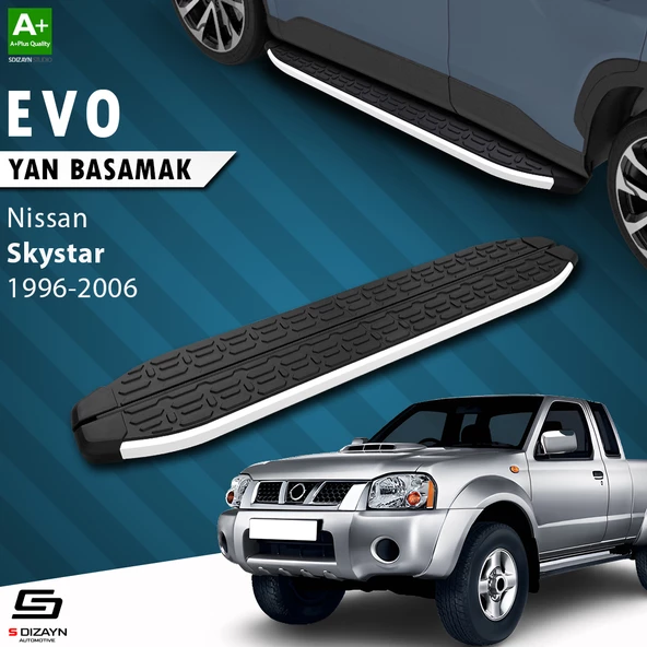 S-Dizayn Nissan Skystar Evo Aluminyum Yan Basamak 193 Cm 1996-2006 A+ Kalite ürün görseli 1