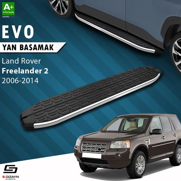S-Dizayn Land Rover Freelander 2 Evo Krom Yan Basamak 173 Cm 2006-2014 A+ Kalite ürün görseli 1