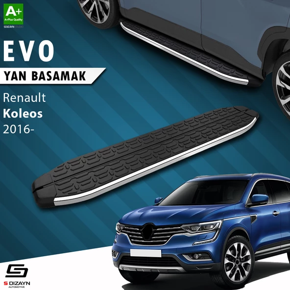 S-Dizayn Renault Koleos 2 Evo Krom Yan Basamak 163 Cm 2016 Üzeri A+ Kalite ürün görseli 1