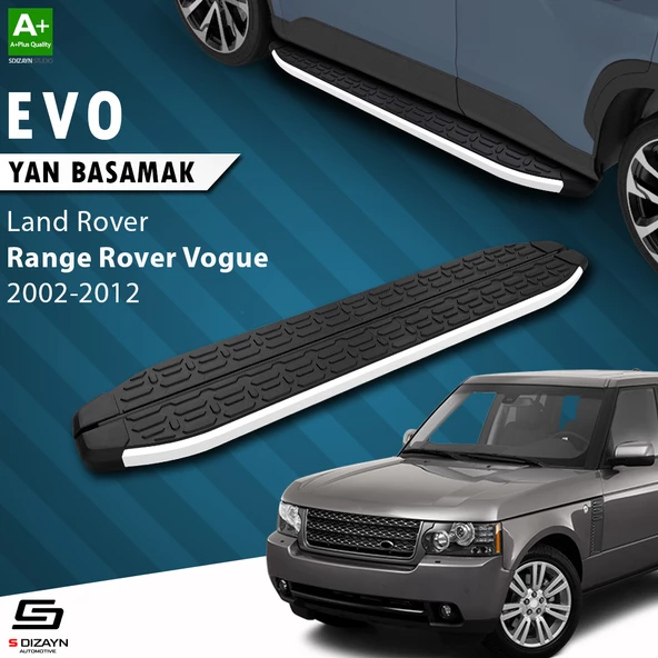 S-Dizayn Land Rover Rover Range Rover Vogue 2 Evo Aluminyum Yan Basamak 183 Cm 2002-2012 A+ Kalite ürün görseli 1