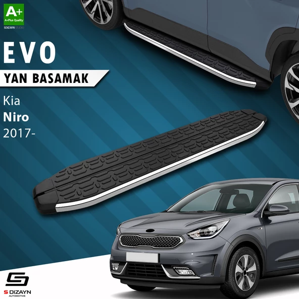 S-Dizayn Kia Niro Evo Krom Yan Basamak 183 Cm 2017 Üzeri A+ Kalite ürün görseli 1
