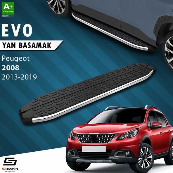 S-Dizayn Peugeot 2008 Evo Krom Yan Basamak 173 Cm 2013-2019 A+ Kalite ürün görseli 1