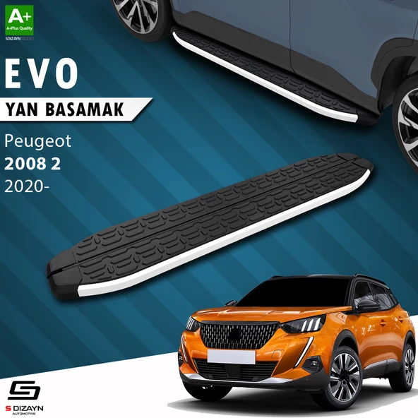 S-Dizayn Peugeot 2008 2 Evo Aluminyum Yan Basamak 183 Cm 2020 Üzeri A+ Kalite ürün görseli 1