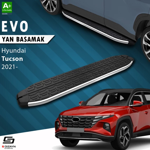 S-Dizayn Hyundai Tucson 4 Evo Krom Yan Basamak 173 Cm 2021-2024 A+ Kalite ürün görseli 1