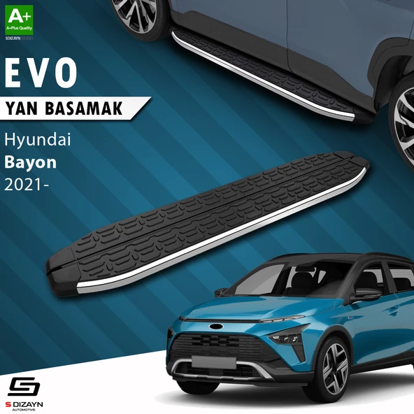 S-Dizayn Hyundai Bayon Evo Krom Yan Basamak 173 Cm 2021-2024 A+ Kalite ürün görseli 1