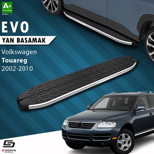 S-Dizayn VW Touareg Evo Krom Yan Basamak 193 Cm 2002-2010 A+ Kalite ürün görseli 1