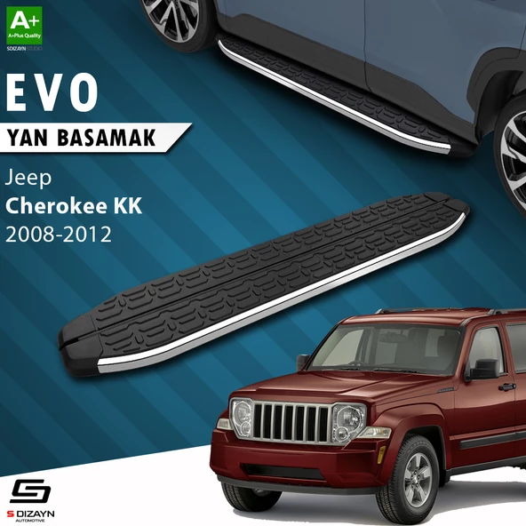 S-Dizayn Jeep Cherokee KK Evo Krom Yan Basamak 153 Cm 2008-2012 A+ Kalite ürün görseli 1