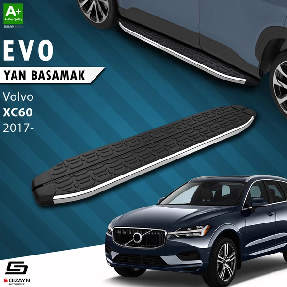 S-Dizayn Volvo Xc60 2 Evo Krom Yan Basamak 193 Cm 2017 Üzeri A+ Kalite ürün görseli 1