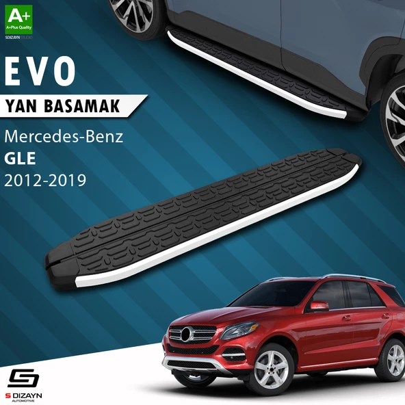 S-Dizayn GLE W166 Evo Aluminyum Yan Basamak 193 Cm 2012-2019 A+ Kalite ürün görseli 1