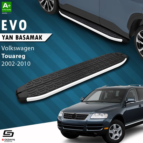 S-Dizayn VW Touareg Evo Aluminyum Yan Basamak 193 Cm 2002-2010 A+ Kalite ürün görseli 1