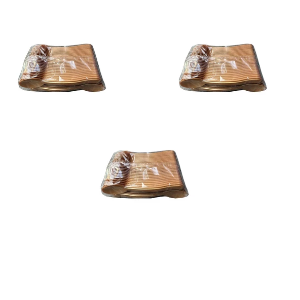 Plastik Şeffaf Altın Sarı Gold Sup Kaşık - Tatlı Dondurma Kaşığı - 12.5 Cm. - 50 Adetlik 3 Paket ürün görseli 1