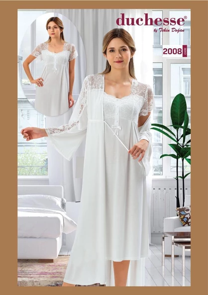 Duchesse 2008 Hamile Lohusa Gecelik Sabahlık Takım ürün görseli 1