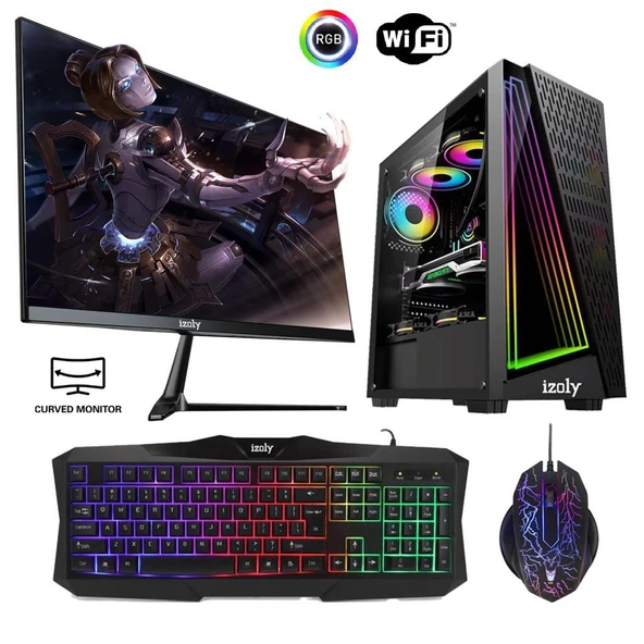 İzoly Dreyfus Ryzen 5 3600 16GB 256GB M.2 NVMe RX 550 4GB 24" Oyuncu Oem Seti ürün görseli 1