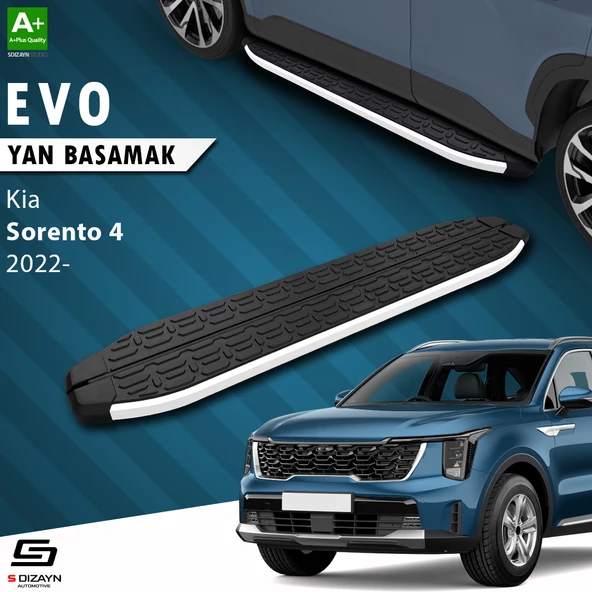 S-Dizayn Kia Sorento 4 Evo Aluminyum Yan Basamak 183 Cm 2022 Üzeri A+ Kalite ürün görseli 1