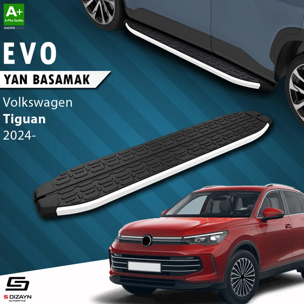 S-Dizayn VW Tiguan 3 Evo Aluminyum Yan Basamak 183 Cm 2024 Üzeri A+ Kalite ürün görseli 1