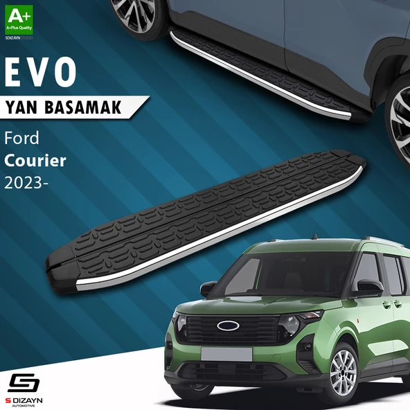 S-Dizayn Ford Courier 2 Evo Krom Yan Basamak 183 Cm 2023 Üzeri A+ Kalite ürün görseli 1