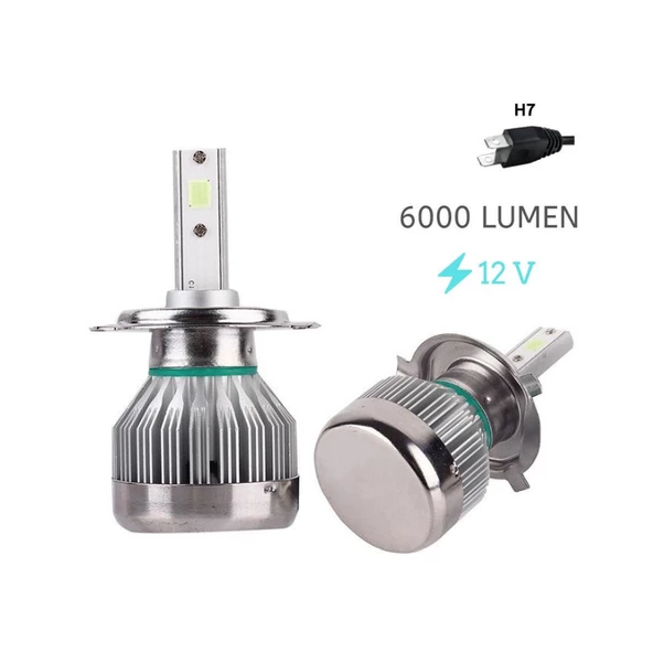 Space Led Far Ampulü H7-3500LMX2-30W-12V Buz Mavisi / LAAM702 ürün görseli 1