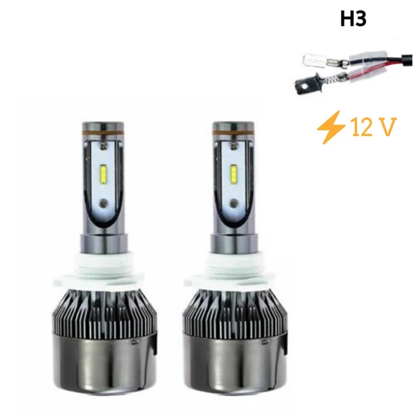 Space Led Far Ampulü Beyaz H3 36W 4800LM 12V LAAM801 ürün görseli 1
