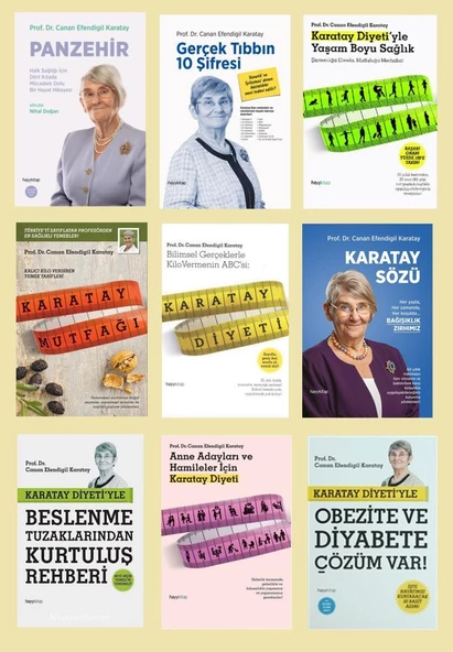 Karatay Diyeti Seti 9 Kitap (Prof Dr Canan Efendigil Karatay) ürün görseli 1