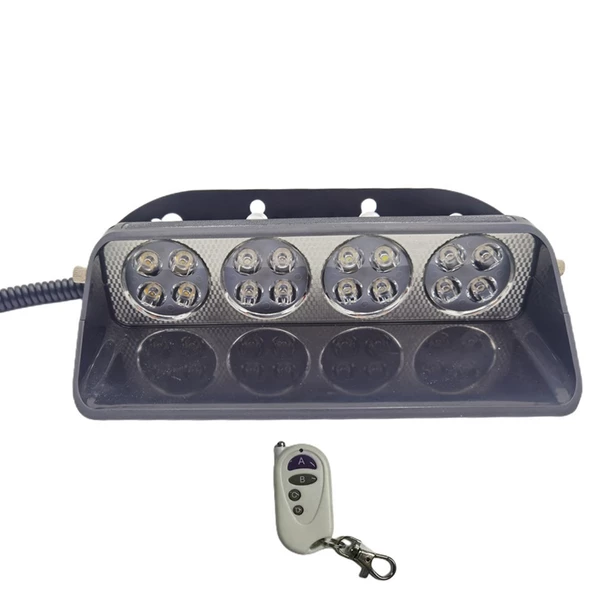 Space Cam İçi Çakar Lamba Uzaktan Kumandalı 16 Led 24W 12V Kırmızı-Mavi / LAPA520 ürün görseli 1