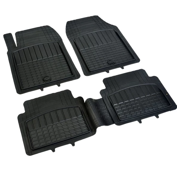 Pufi Kauçuk Paspas Universal Racing Havuzlu Siyah / TEPAY510-S ürün görseli 1