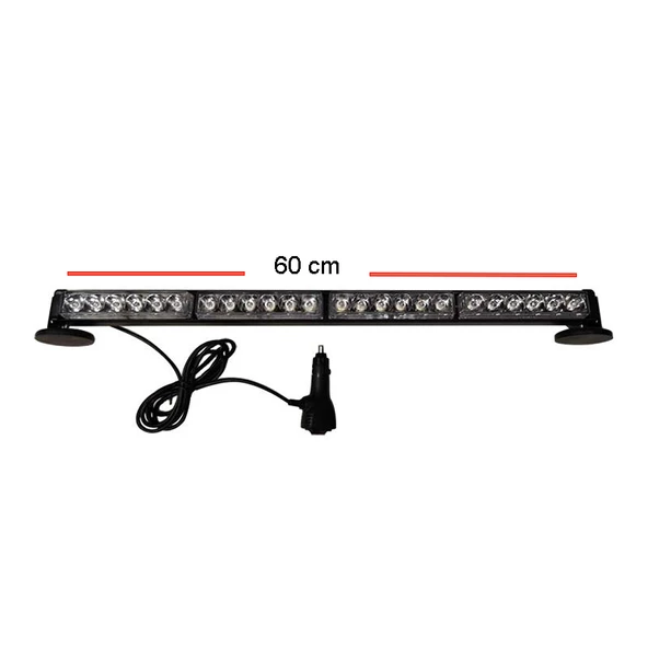 Space 4'lü Tepe Çakar Lamba Mıknatıslı 12-24v Kırmızı-Mavi 59 Cm / LAPA116 ürün görseli 1