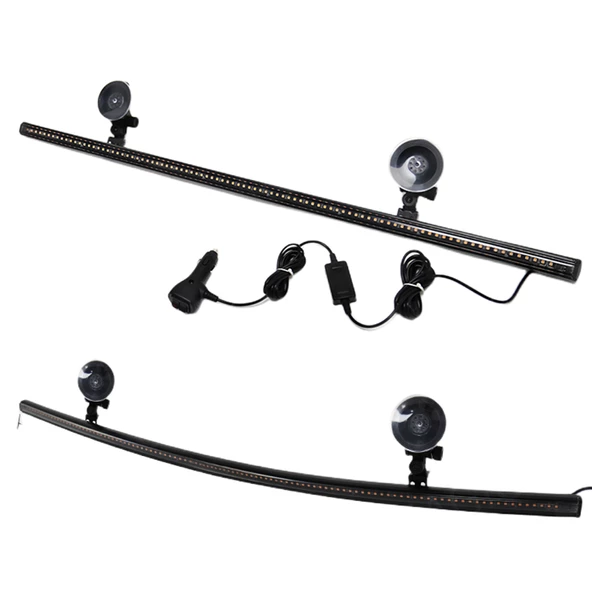 Çakar lamba 12-32v esnek model 84cm vantuzlu çakarlı mavi-kırmızı / LAPA543 ürün görseli 1