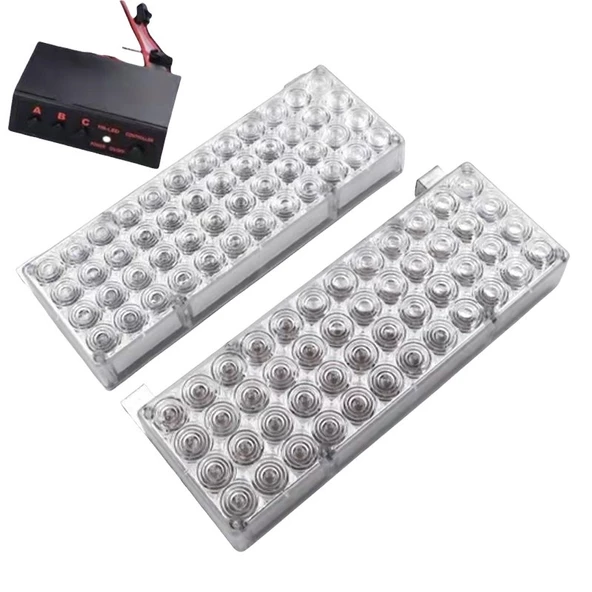 Flaşlı ikaz lambası 96 led kırmızı kırmızı / LAPA19-4 ürün görseli 1