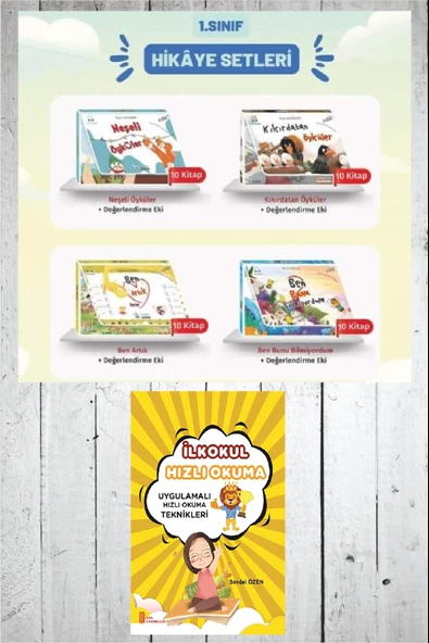 1.Sınıf Okumayı Sevdiren 40 lı Hikaye Seti(Değerlendirme Ekli)+ Hızlı Okuma ürün görseli 1