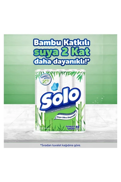 Solo Tuvalet Kağıdı 16 lı Bambu Katkılı - Resim 3