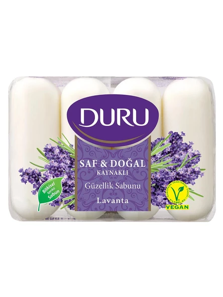 Duru Saf ve Doğal 4 lü Sabun Lavanta Özlü Güzellik Sabunu 280 Gr ( 4x 70 gr ) ürün görseli 1