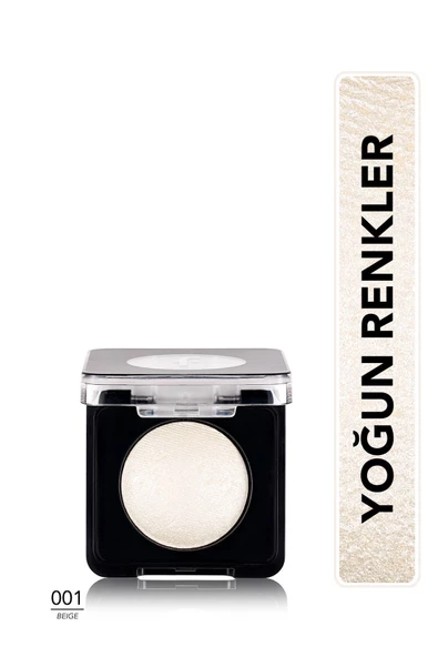 Flormar Yoğun Işıltılı Göz Farı - 001 Beige - Baked Eyeshadow - 8682536052344 ürün görseli 1