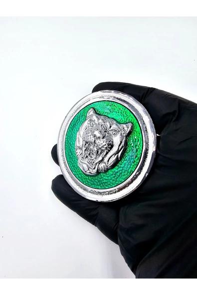Etiketçilere Özel Egea Göbek Arması Diamler Tasarım Kaplan Yeşil Renk ürün görseli 1