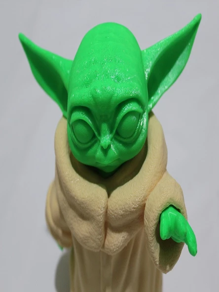 3D Baby Yoda Oyuncak Figürü - Resim 3