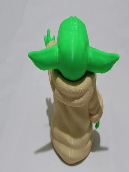 3D Baby Yoda Oyuncak Figürü - Resim 4
