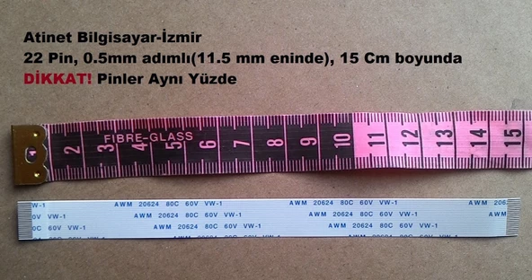 Awm 20624 80C 60V Vw-1 Flex Kablo 22 Pin 22-0.5-15A ürün görseli 1