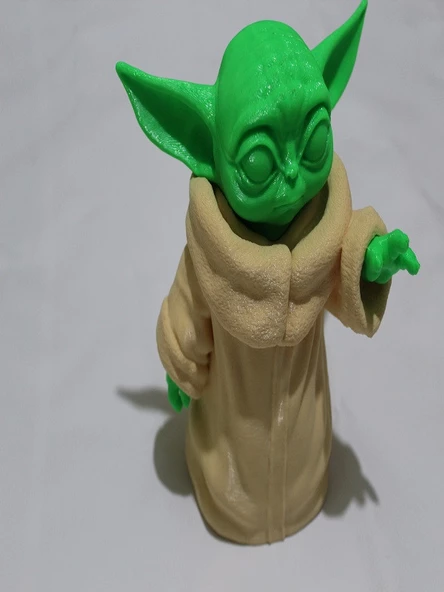 3D Baby Yoda Oyuncak Figürü - Resim 2