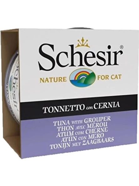 SchesirTon ve Orfoz Balıklı Jöleli 85 gr Kedi  Konservesi  Skt: 11/2027 ürün görseli 1