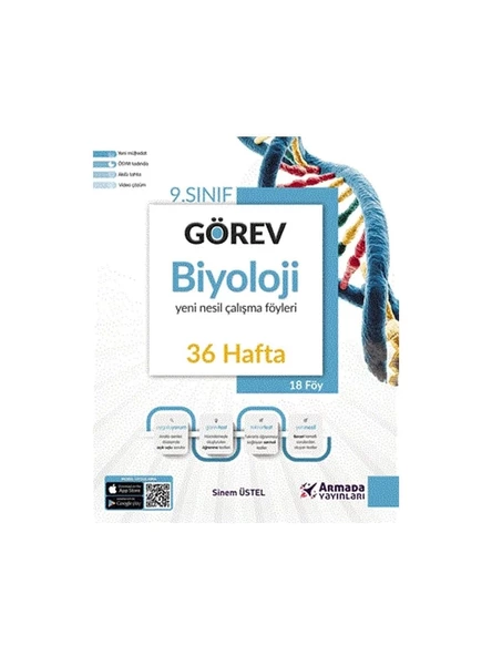Armada Yayınları 9. Sınıf Görev Biyoloji Çalışma Föyleri ürün görseli 1
